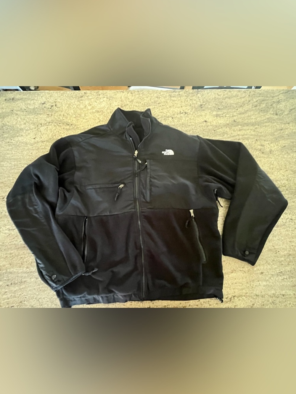 Vintage The North Face Polartec Denali Fleece Black Mens Full Zip Coat Jacket M